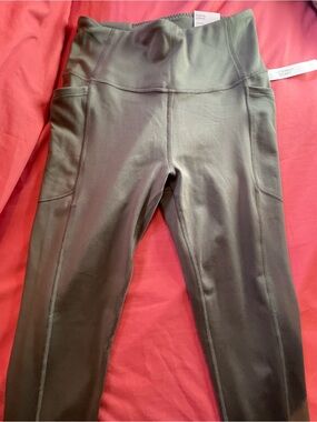 Victoria's Secret Olive High-Waist Leggings with Side Pockets